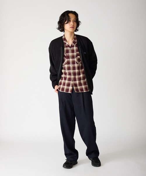 THOUSAND MILE（サウザンドマイル）の「THOUSAND MILE/サウザンドマイル KNIT FREECE ZIP CARDIGAN ダブルジップ ニットカーディガン 冬服（カーディガン/ボレロ・メンズ・サンドベージュ/チャコール/ブラック・L/XS/XL/M）」の9枚目の写真