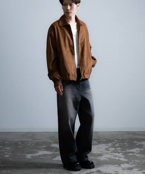 セール】フェイクスエード スイングトップ（ブルゾン）｜improves