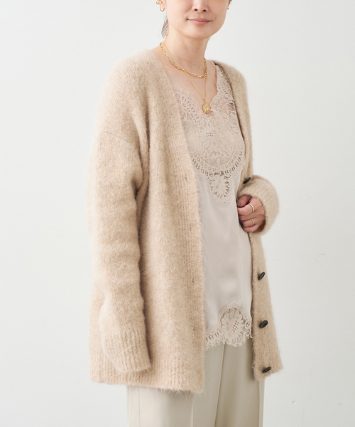 Deuxieme Classe（ドゥーズィエムクラス）の「Ambiance カーディガン（カーディガン/ボレロ・レディース・ベージュ・FREE）」の9枚目の写真