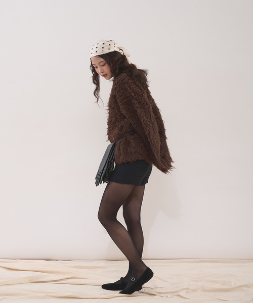 MUHET(ミュエータ)の「shaggy knit pullover / シャギーニットプルオーバー(ニット/セーター・レディース・ブラウン/カーキ/チャコールグレー・FREE)」の21枚目の写真