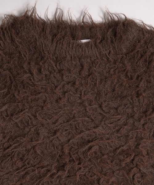 MUHET(ミュエータ)の「shaggy knit pullover / シャギーニットプルオーバー(ニット/セーター・レディース・ブラウン/カーキ/チャコールグレー・FREE)」の13枚目の写真