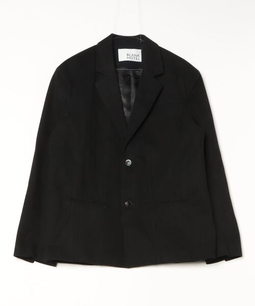 ブラック テーラードジャケット セール】Cotton Twill Tailored Jacket / コットンツイルテーラード