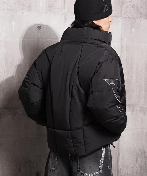 1111clothing(ワンフォークロージング)の「トライバル パフ ショートブルゾン / Tribal Puff Short Blouson(ダウンジャケット/コート・メンズ・ホワイト/ブラック・XL/L/M)」の19枚目の写真