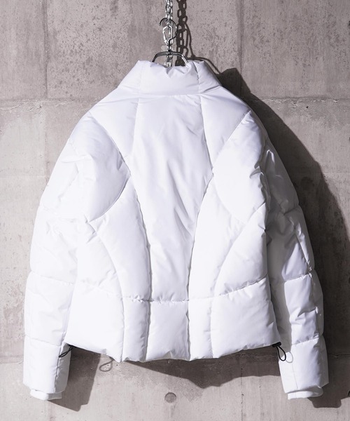 1111clothing(ワンフォークロージング)の「トライバル パフ ショートブルゾン / Tribal Puff Short Blouson(ダウンジャケット/コート・メンズ・ホワイト/ブラック・XL/L/M)」の5枚目の写真