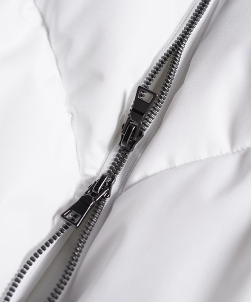 1111clothing(ワンフォークロージング)の「トライバル パフ ショートブルゾン / Tribal Puff Short Blouson(ダウンジャケット/コート・メンズ・ホワイト/ブラック・XL/L/M)」の22枚目の写真
