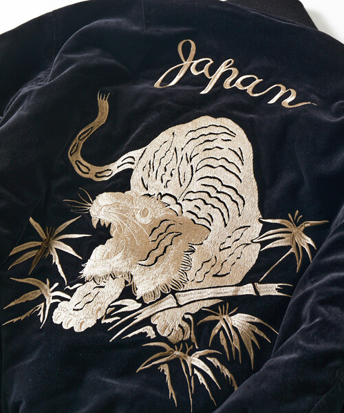 Alpha Industries（アルファインダストリーズ）の「ALPHA INDUSTRIES/アルファ インダストリーズ 別注 ベロア MA-1（MA-1・メンズ・ブラック・SMALL/LARGE/MEDIUM/X-LARGE）」の7枚目の写真