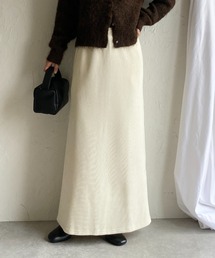 She's Closet（シーズクローゼット）の「裏起毛フリースタイトロングコーデュロイスカート（スカート・レディース）」