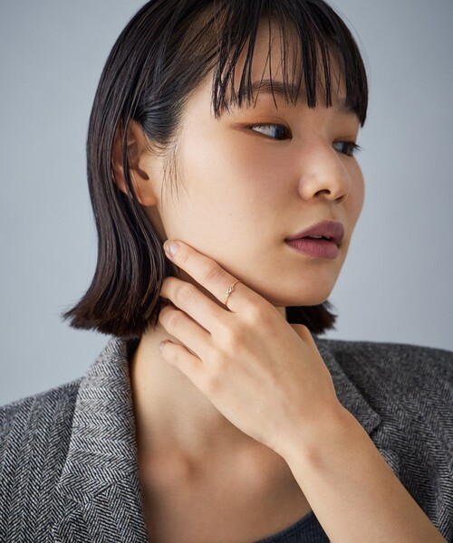 Jouete（ジュエッテ）の「[レイヤー] K10YG リング ノット（リング・レディース・イエローゴールド・11号/9号/13号/15号）」の4枚目の写真