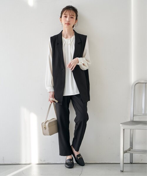 ikka（イッカ）の「GOKU楽ソフトPUビットローファー（ローファー・レディース・ベージュ/ブラック・M/L）」の15枚目の写真