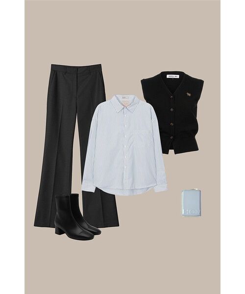AVANDRESS（アバンドレス ）の「Semi Bootscut Slacks 102 BLACK（スラックス・レディース・ブラック・SMALL/MEDIUM/LARGE）」の9枚目の写真