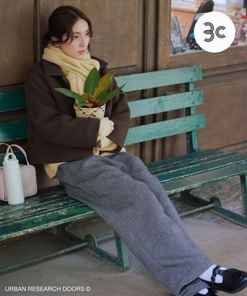 URBAN RESEARCH DOORS（アーバンリサーチドアーズ）の「『仁村紗和さん着用』『UR TECH』完声/暖タックイージーパンツ（その他パンツ・レディース・グレー系その他/チャコールグレー・SMALL/MEDIUM/LARGE）」の2枚目の写真