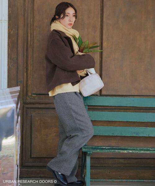 URBAN RESEARCH DOORS（アーバンリサーチドアーズ）の「『仁村紗和さん着用』『UR TECH』完声/暖タックイージーパンツ（その他パンツ・レディース・グレー系その他/チャコールグレー・SMALL/MEDIUM/LARGE）」の15枚目の写真