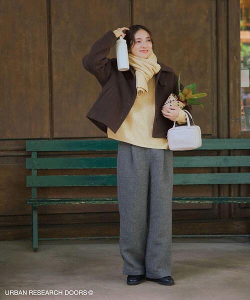 URBAN RESEARCH DOORS（アーバンリサーチドアーズ）の「『仁村紗和さん着用』『UR TECH』完声/暖タックイージーパンツ（その他パンツ・レディース・グレー系その他/チャコールグレー・SMALL/MEDIUM/LARGE）」の16枚目の写真