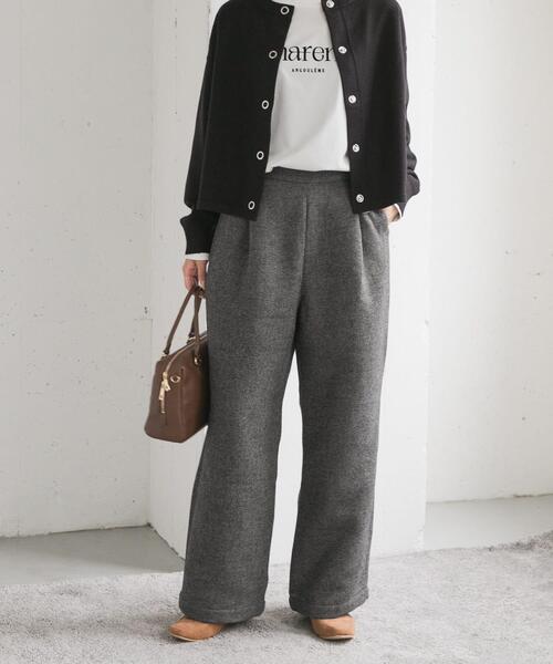 URBAN RESEARCH DOORS（アーバンリサーチドアーズ）の「『仁村紗和さん着用』『UR TECH』完声/暖タックイージーパンツ（その他パンツ・レディース・グレー系その他/チャコールグレー・SMALL/MEDIUM/LARGE）」の22枚目の写真