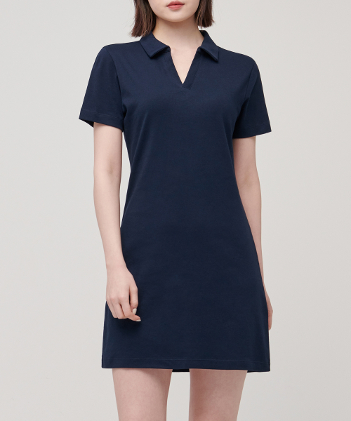 MUSINSA STANDARD WOMAN(ムシンサスタンダードウーマン)の「レディーススリットネックタートルネックワンピース【ネイビー】(ワンピース・レディース・その他・SMALL/MEDIUM/LARGE/X-LARGE/X-SMALL)」の9枚目の写真
