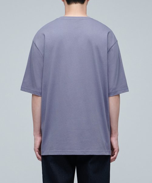 MUSINSA STANDARD（ムシンサスタンダード）の「リラックスフィットクルーネックTシャツ2 [パープルグレー]（Tシャツ/カットソー・メンズ・その他・XXX-LARGE/MEDIUM/LARGE/X-LARGE/XX-LARGE）」の3枚目の写真