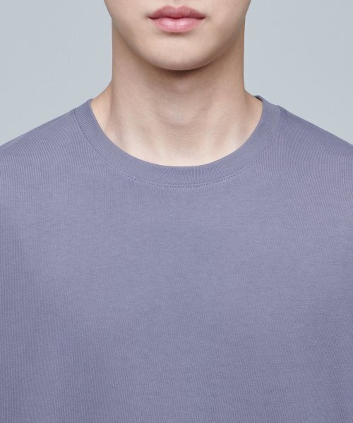 MUSINSA STANDARD（ムシンサスタンダード）の「リラックスフィットクルーネックTシャツ2 [パープルグレー]（Tシャツ/カットソー・メンズ・その他・XXX-LARGE/MEDIUM/LARGE/X-LARGE/XX-LARGE）」の4枚目の写真
