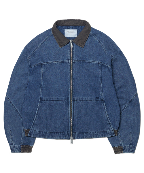 NOMANUAL(NOMANUAL)の「D.W DENIM JACKET - WASHED BLUE(デニムジャケット・レディース・その他・LARGE/SMALL/MEDIUM)」の1枚目の写真