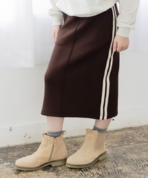 JAM & LINK（ジャムアンドリンク）の「ダンボールニット 脇ラインロングスカート（スカート）」