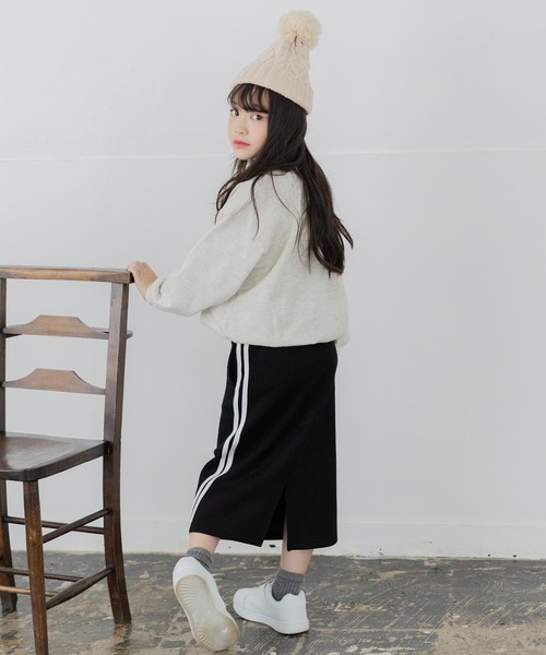 セール】ダンボールニット 脇ラインロングスカート（スカート）｜JAM