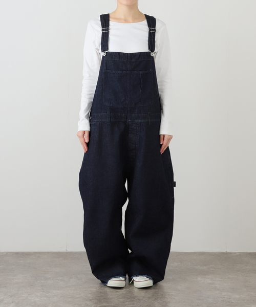 JOURNAL STANDARD LUXE(ジャーナルスタンダード ラックス)の「11OZデニムオーバーオール OW(サロペット/オーバーオール・レディース・ダークブルー・FREE)」の8枚目の写真