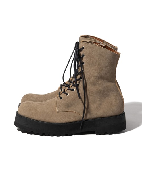 glamb(グラム)の「Bohemian Drape Boots / ボヘミアンドレープブーツ(ブーツ・メンズ・ベージュ/ブラック・25.5/26.5/27.5/28.5)」の9枚目の写真