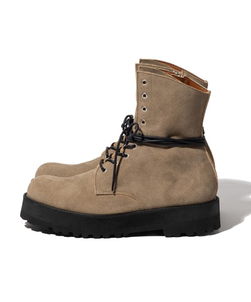 glamb(グラム)の「Bohemian Drape Boots / ボヘミアンドレープブーツ(ブーツ・メンズ・ベージュ/ブラック・25.5/26.5/27.5/28.5)」の12枚目の写真
