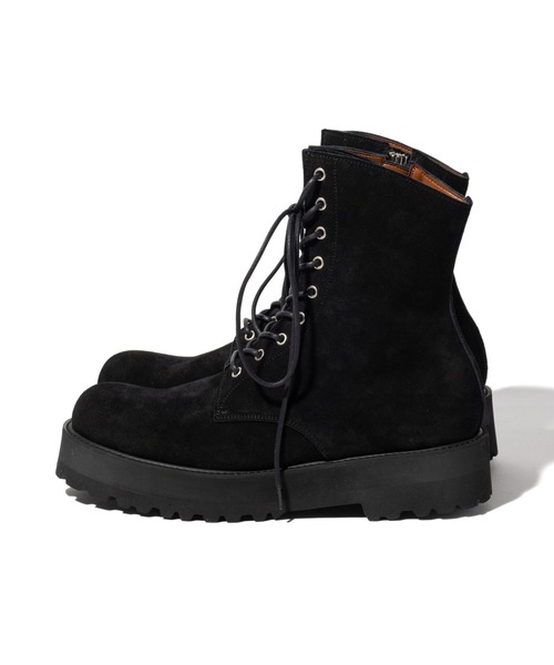 glamb(グラム)の「Bohemian Drape Boots / ボヘミアンドレープブーツ(ブーツ・メンズ・ベージュ/ブラック・25.5/26.5/27.5/28.5)」の4枚目の写真