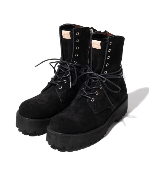 glamb(グラム)の「Bohemian Drape Boots / ボヘミアンドレープブーツ(ブーツ・メンズ・ベージュ/ブラック・25.5/26.5/27.5/28.5)」の6枚目の写真