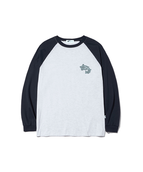 ESCAPEFROM（エスケープフロム）の「イニシャルマッププリントロングスリーブ [5カラー]（Tシャツ/カットソー・レディース・ホワイト/ブラック/ネイビー/ブラウン/ブラック×ホワイト・MEDIUM/LARGE/SMALL）」の5枚目の写真