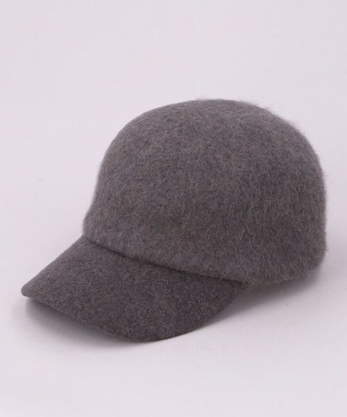 CA4LA（カシラ）の「YK ANGORA WOOL CAP（キャップ・メンズ・ブラック/チャコールグレー/ベージュ・ONESIZE）」の2枚目の写真