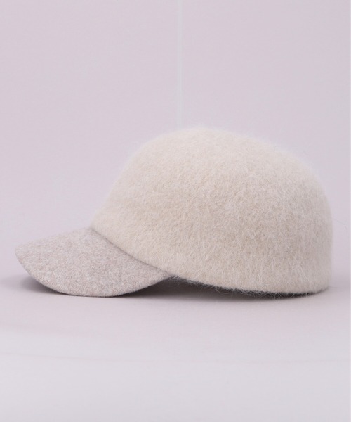 CA4LA（カシラ）の「YK ANGORA WOOL CAP（キャップ・メンズ・ブラック/チャコールグレー/ベージュ・ONESIZE）」の5枚目の写真