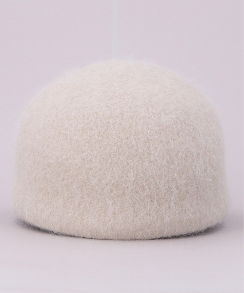 CA4LA（カシラ）の「YK ANGORA WOOL CAP（キャップ・メンズ・ブラック/チャコールグレー/ベージュ・ONESIZE）」の6枚目の写真