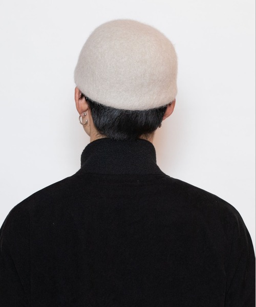 CA4LA（カシラ）の「YK ANGORA WOOL CAP（キャップ・メンズ・ブラック/チャコールグレー/ベージュ・ONESIZE）」の10枚目の写真