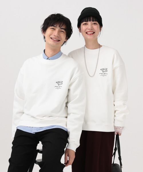 セール】ソフトタッチスウェット/裏起毛/ロゴ/580800（スウェット