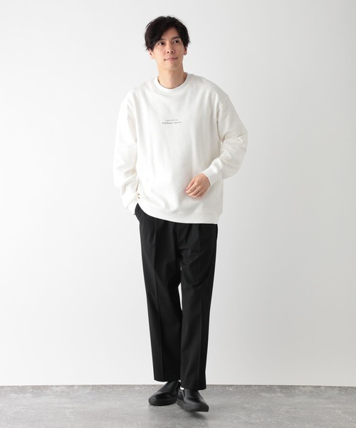 GLOBAL WORK（グローバルワーク）の「ソフトタッチスウェット/裏起毛/ロゴ/580800（スウェット・メンズ・パープル/ホワイト系その他2/チャコールグレー/ホワイト/グレー/カーキ・SMALL/LARGE/MEDIUM/X-LARGE）」の15枚目の写真