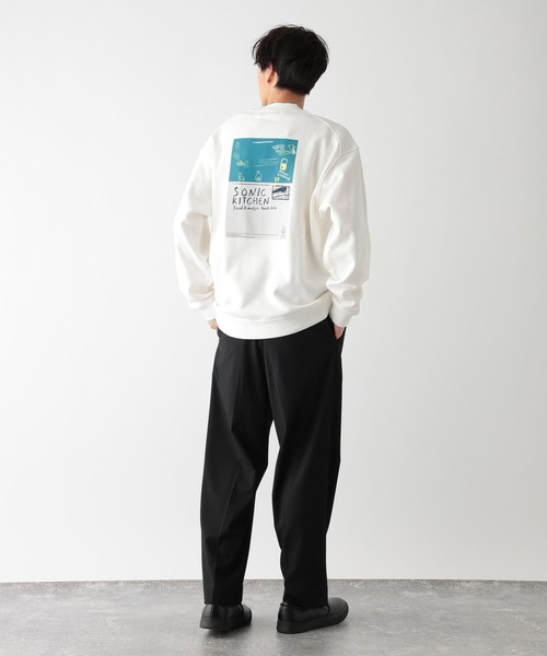 GLOBAL WORK（グローバルワーク）の「ソフトタッチスウェット/裏起毛/ロゴ/580800（スウェット・メンズ・パープル/ホワイト系その他2/チャコールグレー/ホワイト/グレー/カーキ・SMALL/LARGE/MEDIUM/X-LARGE）」の16枚目の写真