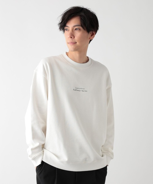 セール】ソフトタッチスウェット/裏起毛/ロゴ/580800（スウェット