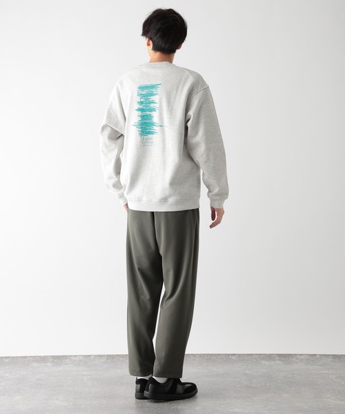 GLOBAL WORK（グローバルワーク）の「ソフトタッチスウェット/裏起毛/ロゴ/580800（スウェット・メンズ・パープル/ホワイト系その他2/チャコールグレー/ホワイト/グレー/カーキ・SMALL/LARGE/MEDIUM/X-LARGE）」の20枚目の写真