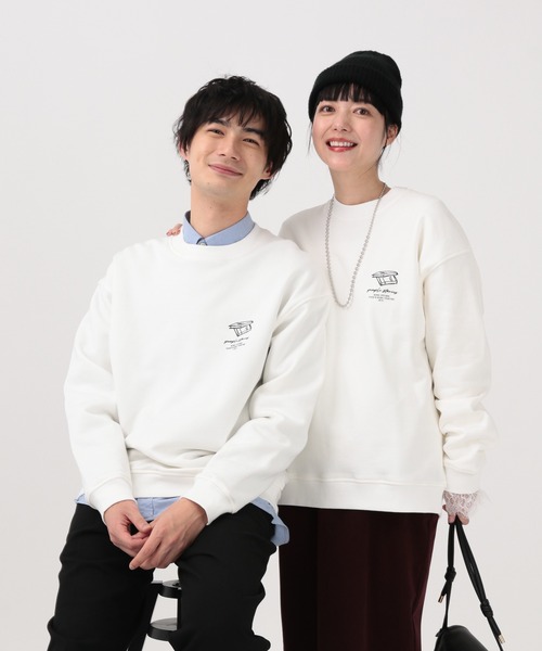 セール】ソフトタッチスウェット/裏起毛/ロゴ/580800（スウェット