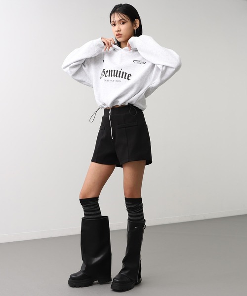 ANAP(アナップ)の「ウールタッチ ジップ デザイン ショート パンツ(その他パンツ・レディース・グレー/ブラック・F)」の15枚目の写真