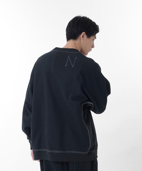 NEW BALANCE(ニューバランス)の「1000 スウェットクルーオーバーサイズフィット(スウェット・メンズ・ブラック/オフホワイト/グレー/ネイビー・SMALL/MEDIUM/X-LARGE/LARGE)」の18枚目の写真