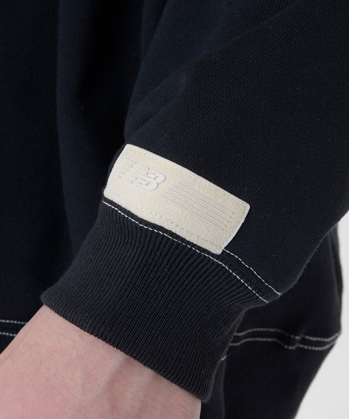 NEW BALANCE(ニューバランス)の「1000 スウェットクルーオーバーサイズフィット(スウェット・メンズ・ブラック/オフホワイト/グレー/ネイビー・SMALL/MEDIUM/X-LARGE/LARGE)」の20枚目の写真