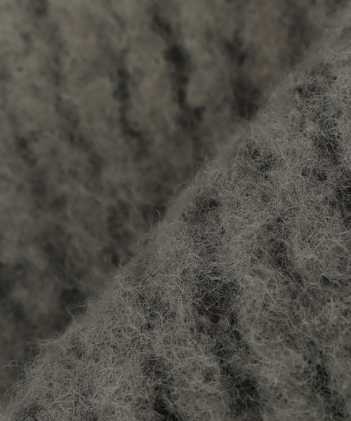 B.C STOCK(ベーセーストック)の「ラッセルニットマフラー(マフラー・レディース・サファリグリーン/チャコールグレー/ブルー/ベージュ/ピンク/ホワイト・FREE)」の18枚目の写真