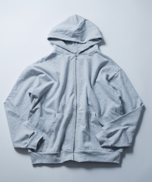 LOS ANGELES APPAREL(ロサンゼルスアパレル)の「【Los Angeles Apparel/ロサンゼルス・アパレル】 14.0oz Heavy Fleece Zip Up Hood Sweat ヘビーウェイト ジップアップパーカー セットアップ対応可 MADE IN USA HF-10(パーカー・メンズ・アッシュグレー/ブラック・SMALL/MEDIUM/LARGE/X-LARGE)」の1枚目の写真