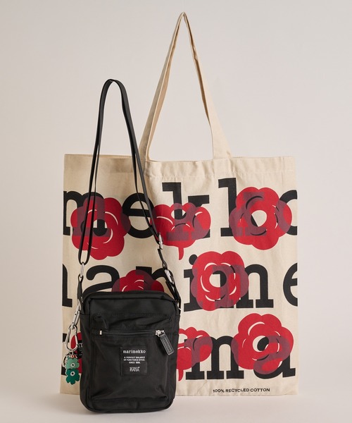 marimekko(マリメッコ)の「【ノベルティ付】Roadie / CASH&CARRY shoulder bag & 【ZOZO限定】Unikko / key(ショルダーバッグ・レディース・ブラック・FREE)」の1枚目の写真