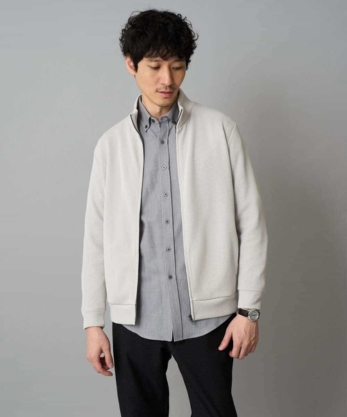 a.v.v（アーヴェヴェ）の「【イージーケア/毛玉になりにくい】ヘリンボーンダブルフェイスシャツ【洗濯機で洗える】（シャツ/ブラウス・メンズ・グレー/ネイビー・46/48）」の19枚目の写真