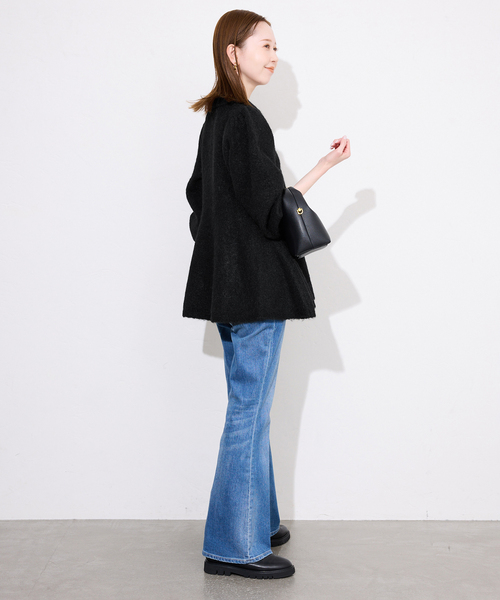 SLOBE IENA(スローブイエナ)の「ペプラムニット(ニット/セーター・レディース・チャコールグレー/ブラック・FREE)」の21枚目の写真