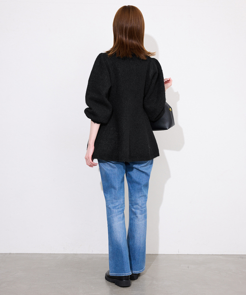 SLOBE IENA(スローブイエナ)の「ペプラムニット(ニット/セーター・レディース・チャコールグレー/ブラック・FREE)」の20枚目の写真