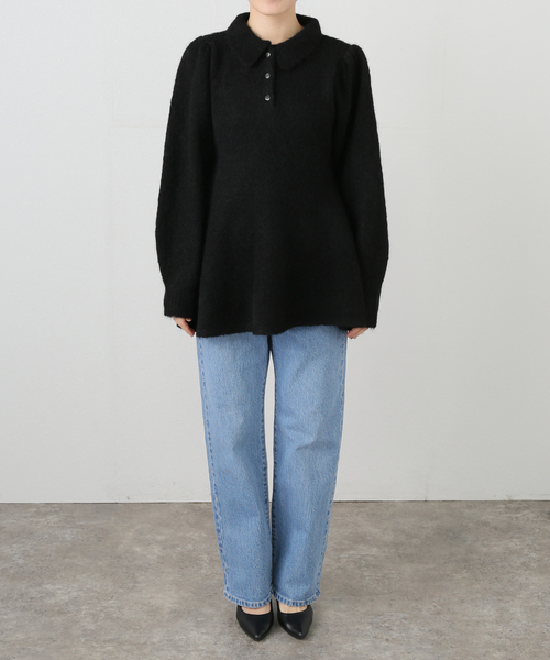 SLOBE IENA(スローブイエナ)の「ペプラムニット(ニット/セーター・レディース・チャコールグレー/ブラック・FREE)」の8枚目の写真